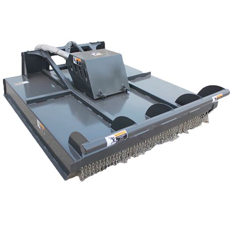 skid steer brush hog low flow|brush hog attachment for skid steer.